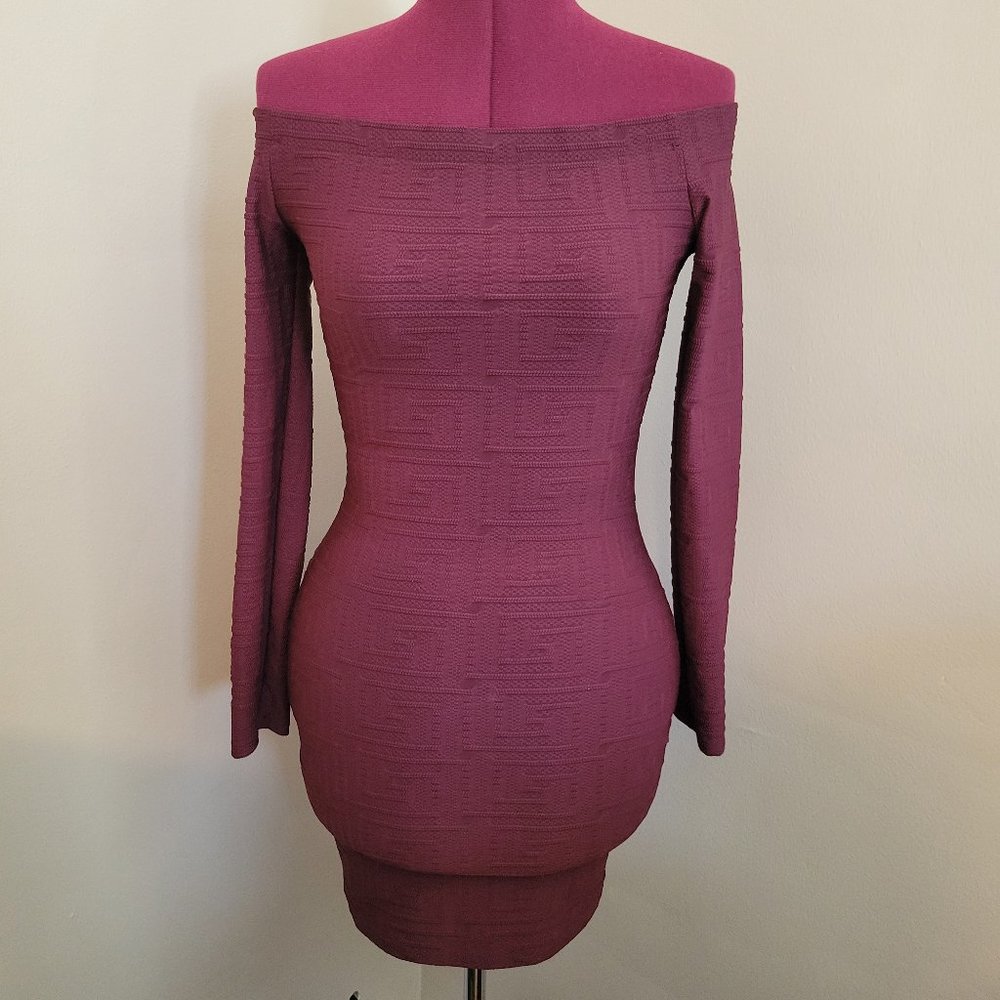 Women's Fitted Dress, Windsor, Strapless Dress, Red, Small